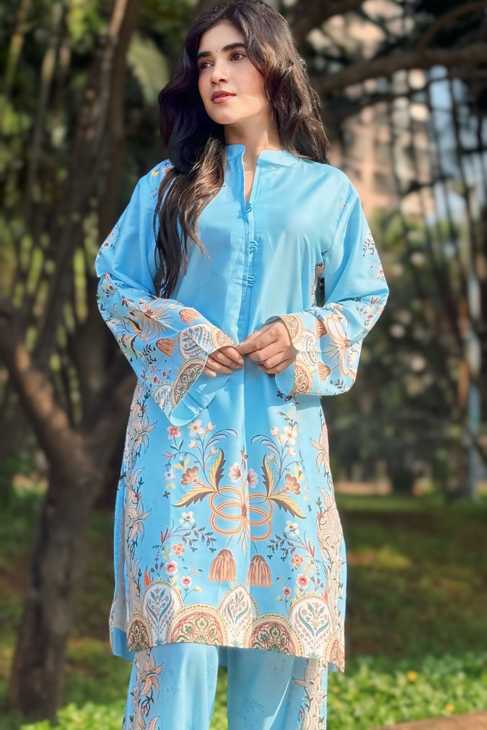 Serene Sky Bloom Co-Ord Set