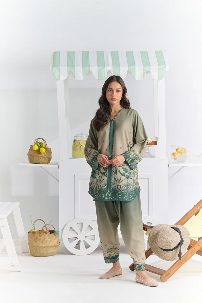 Digital Printed Muslin Co-ord Set