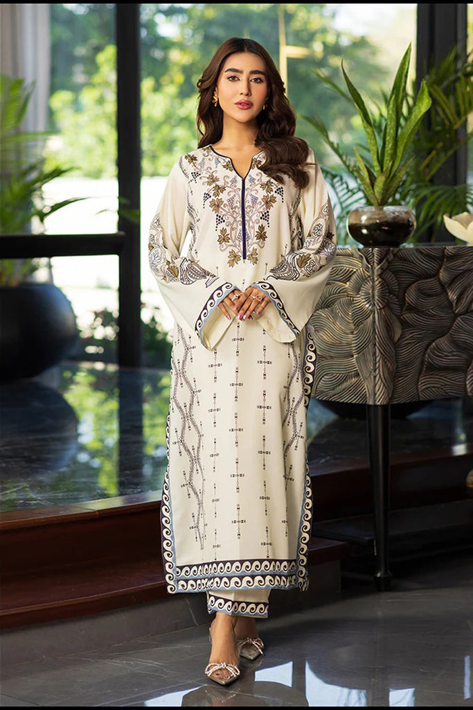 Beige Garden Kurta Set