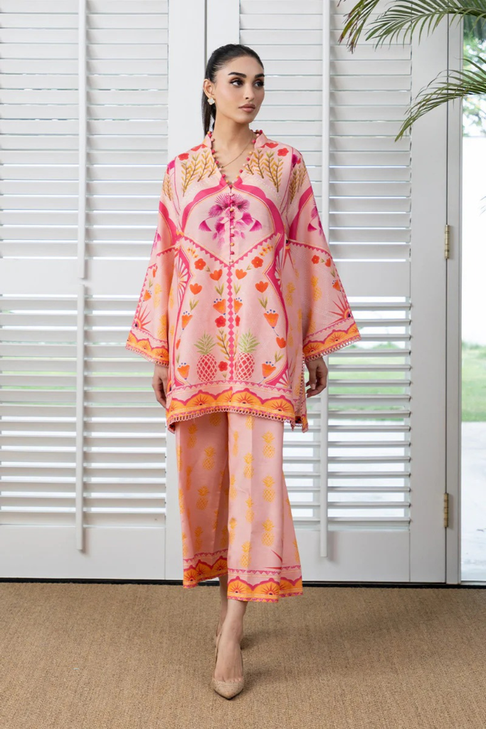 Elegant Digital Printed Muslin Co-Ord Set – Effortless Style & Comfort